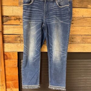 White House Black Market Blue Ankle Jeans